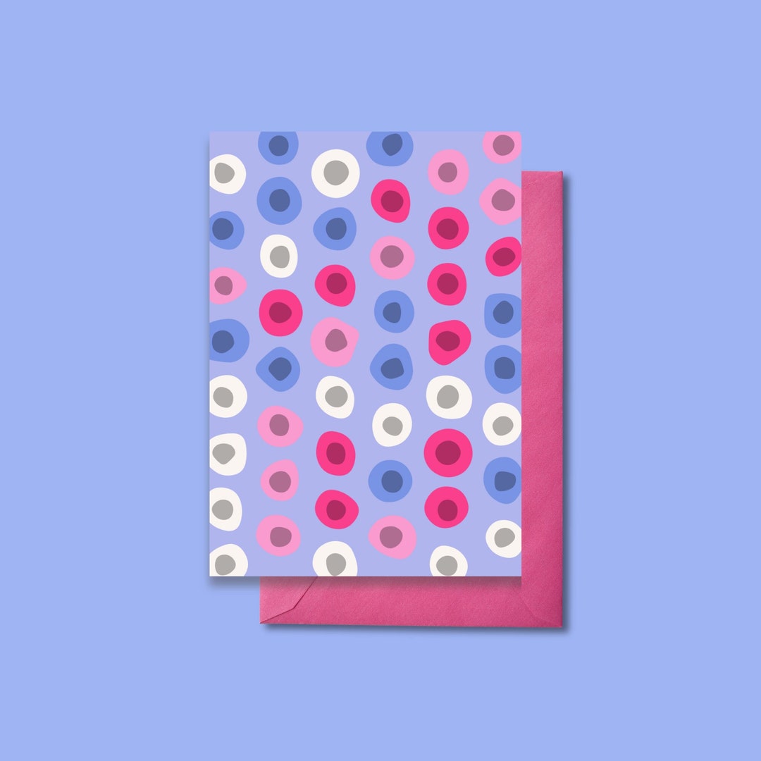 BIOLOGY CARD: A6 Cute Microbiology Blood Cell Notecard. Blank Inside ...
