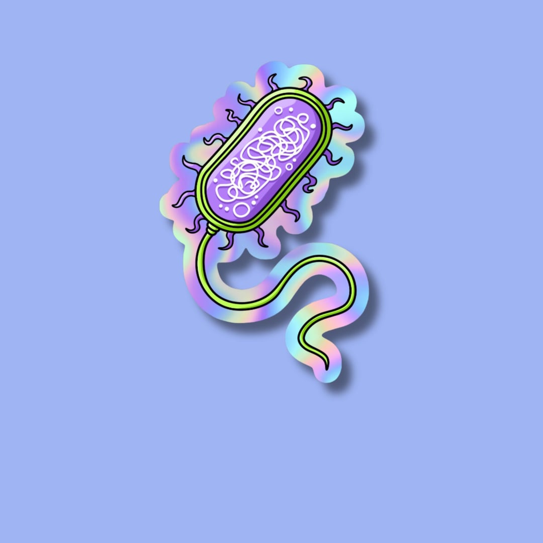 Holographic Bacteria Sticker - Ideal Microbiology Gift for Medical ...