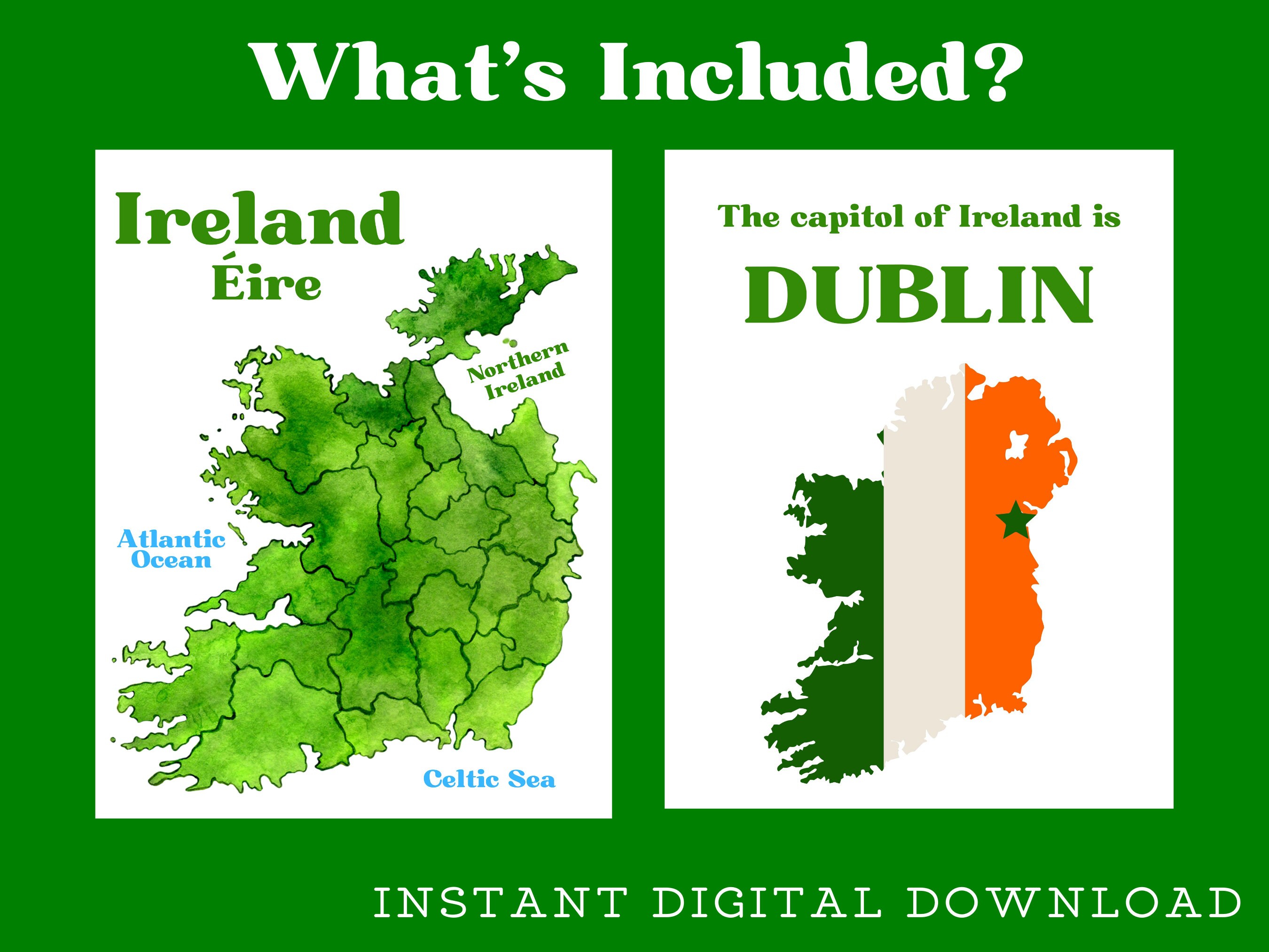 Printable Educational St. Patricks Day Poster Set-classroom Decor-print ...