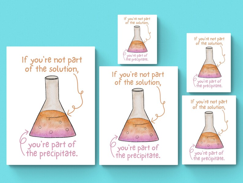 5 Sizeschemistry Classroom Decorscience Class Postermiddle Etsy