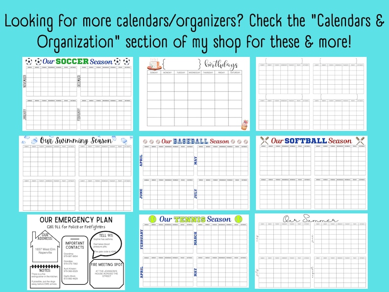 3 Month XL Wall Calendarplannerhomeofficegianthugefamily Etsy