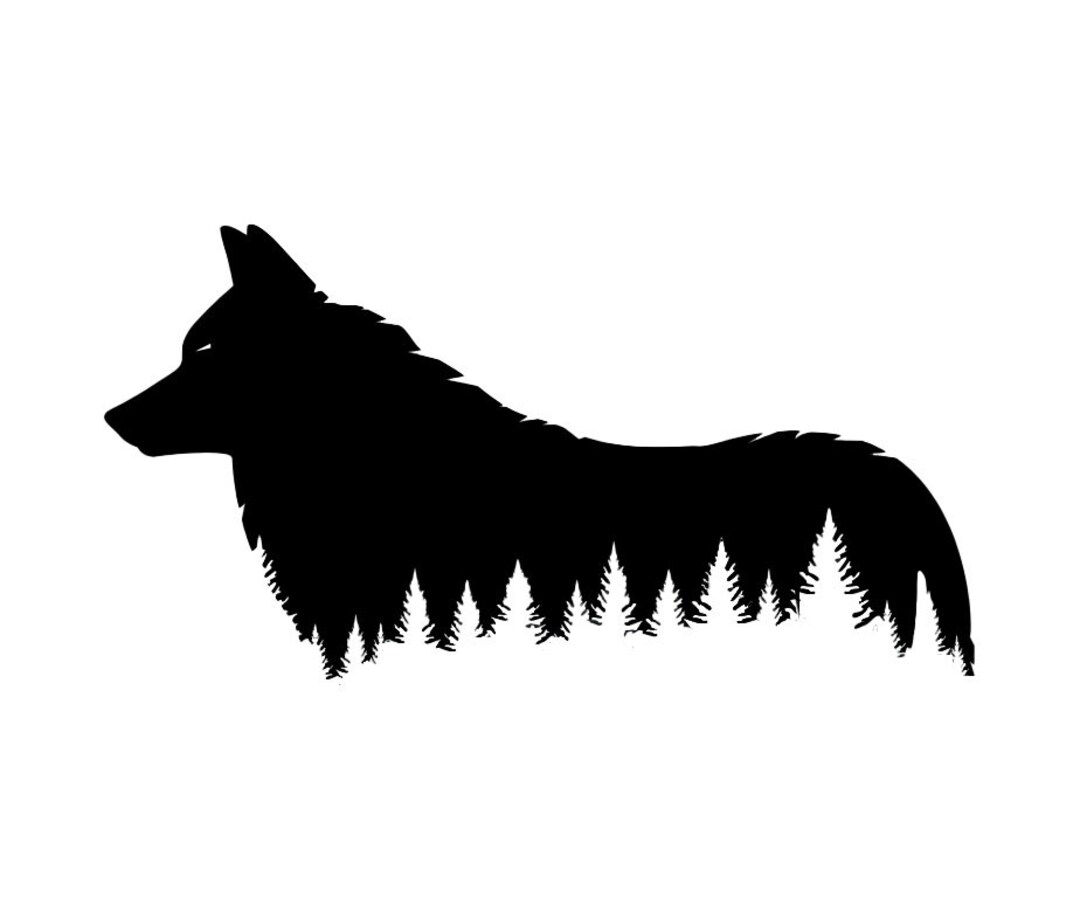 Wolf Decal, Wolf Decal for Cars, Wolf Decal for Laptops, Vinyl Sticker