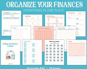 Haushaltsplaner: 70 seiten haushaltsplaner zum selbst ausdrucken