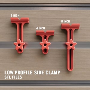 3D Printed CNC Low-Profile Side Clamp - Files Only