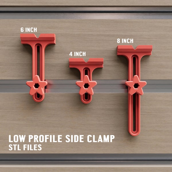 3D Printed CNC Low-Profile Side Clamp - Files Only