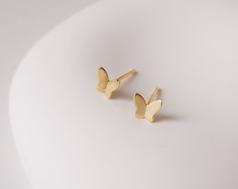 Gold Schmetterling Ohrstecker|14K Gold Filled S925 Silber|Knorpel/Helix Ohrstecker|Tier Ohrringe|Kleine Schmetterling Ohrringe|Hypoallergen