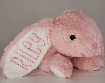 Personalized Embroidered Easter Bunny, Plush Baby Gift