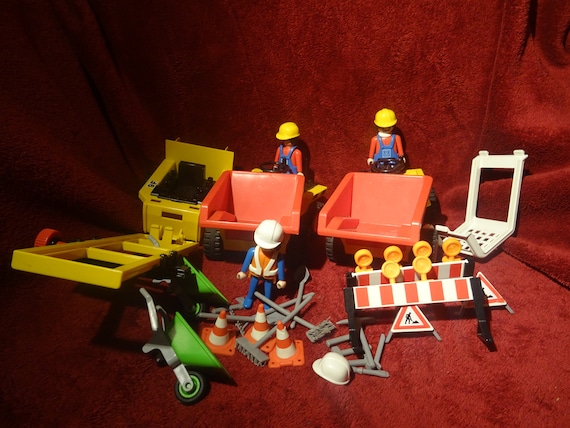 Playmobil Set Construction/road Works Combined Vehicles/figures/equipment -   Norway