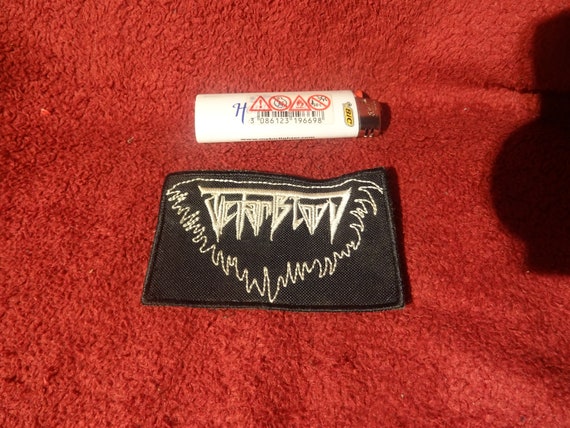 Tietanblood - Logo - (Custom Embroidered Logo Patch Unique) Heavy Metal Speed Metal Death Metal NWOBHM Thrash Grind