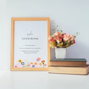 Wildflower Audio Guestbook Sign