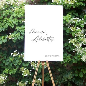 Monica | Minimalist Wedding Welcome Sign