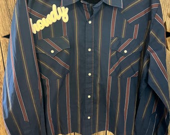 HOWDY Ely Pearl Snap Crop LS