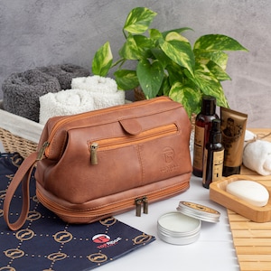 Kulturtasche für Herren mit Pack-Beutel | Kulturbeutel Organizer | Mehrere Fächer | Herren Kulturbeutel