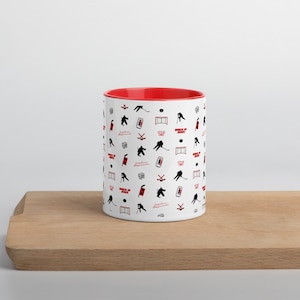 Taza de los Carolina Hurricanes con color en el interior