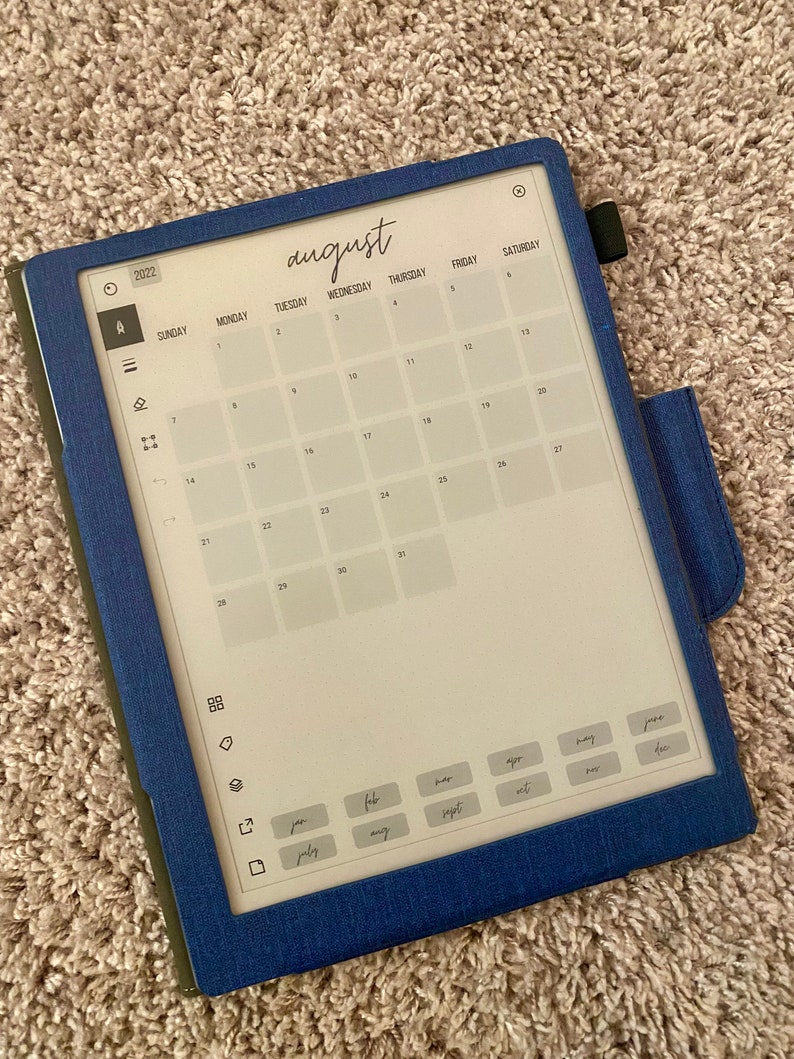 Remarkable 2 2024 Calendar Templates Etsy
