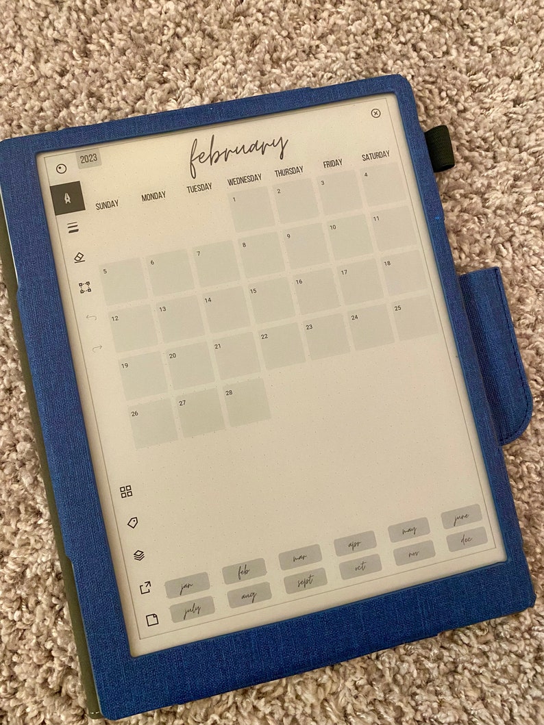 Remarkable 2 2025 Calendar Templates Etsy