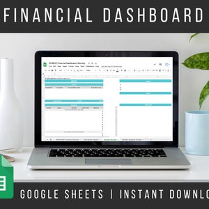 Monthly Budget Spreadsheet | Google Sheets Budget Template | Minimalist Budget Template | Net Worth Tracker | Financial Dashboard