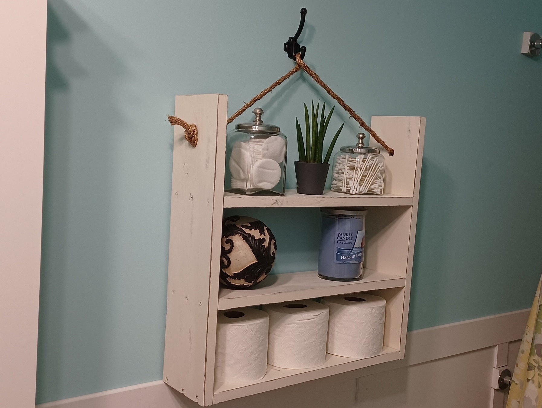 Hanging Bathroom Shelf Bathroom Storage Over Toilet Shelf - Etsy