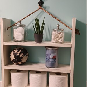 Hanging Bathroom Shelf Bathroom Storage Over Toilet Shelf - Etsy