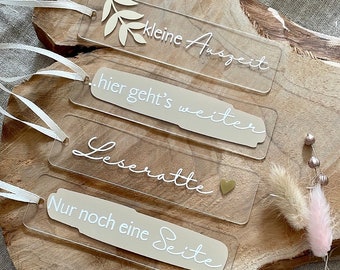 Acrylic bookmarks / gift idea