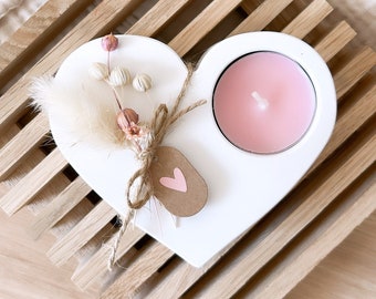 Tealight holder heart / gift idea