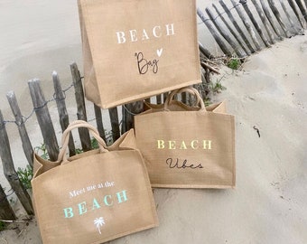 Beach Bag / Beach Bag / Jute Hopper / Jute Bag / Leisure Bag / Jute / Vacation