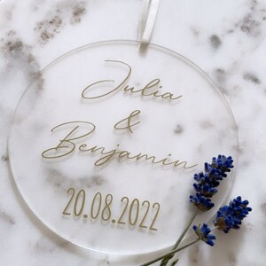 Acrylic pendant for wedding image 1