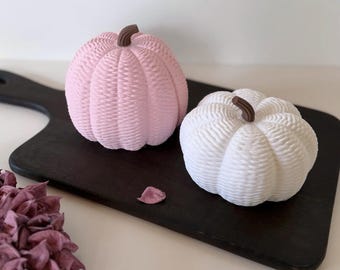 Kürbisse im Strickdesign I Herbstdekoration I 3D Druck