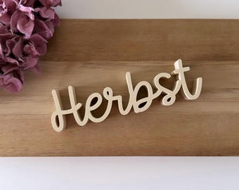Schriftzug 'Herbst' I Herbstdekoration I 3D Druck