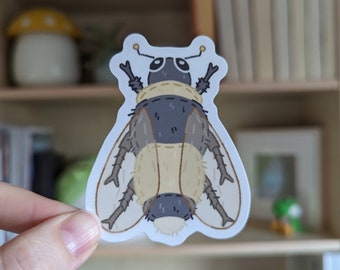 Yellow Bee Insect Bug Vinyl Die Cut Sticker