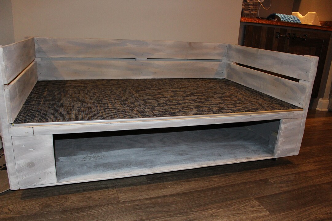 Custom Built Dog Bed, Solid Wood Frame, Small Dog Bed, Medium Dog