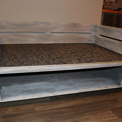 Custom Built Dog Bed Solid Wood Frame Small Dog Bed Medium Etsy