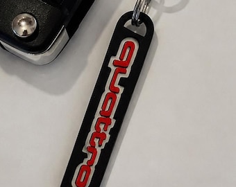 Audi Quattro key fob – 3D printed from PLA