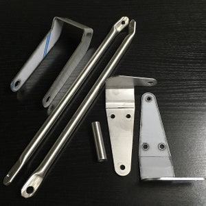 Stainless steel knee plate leg shield holder Simson S50, S51, S70