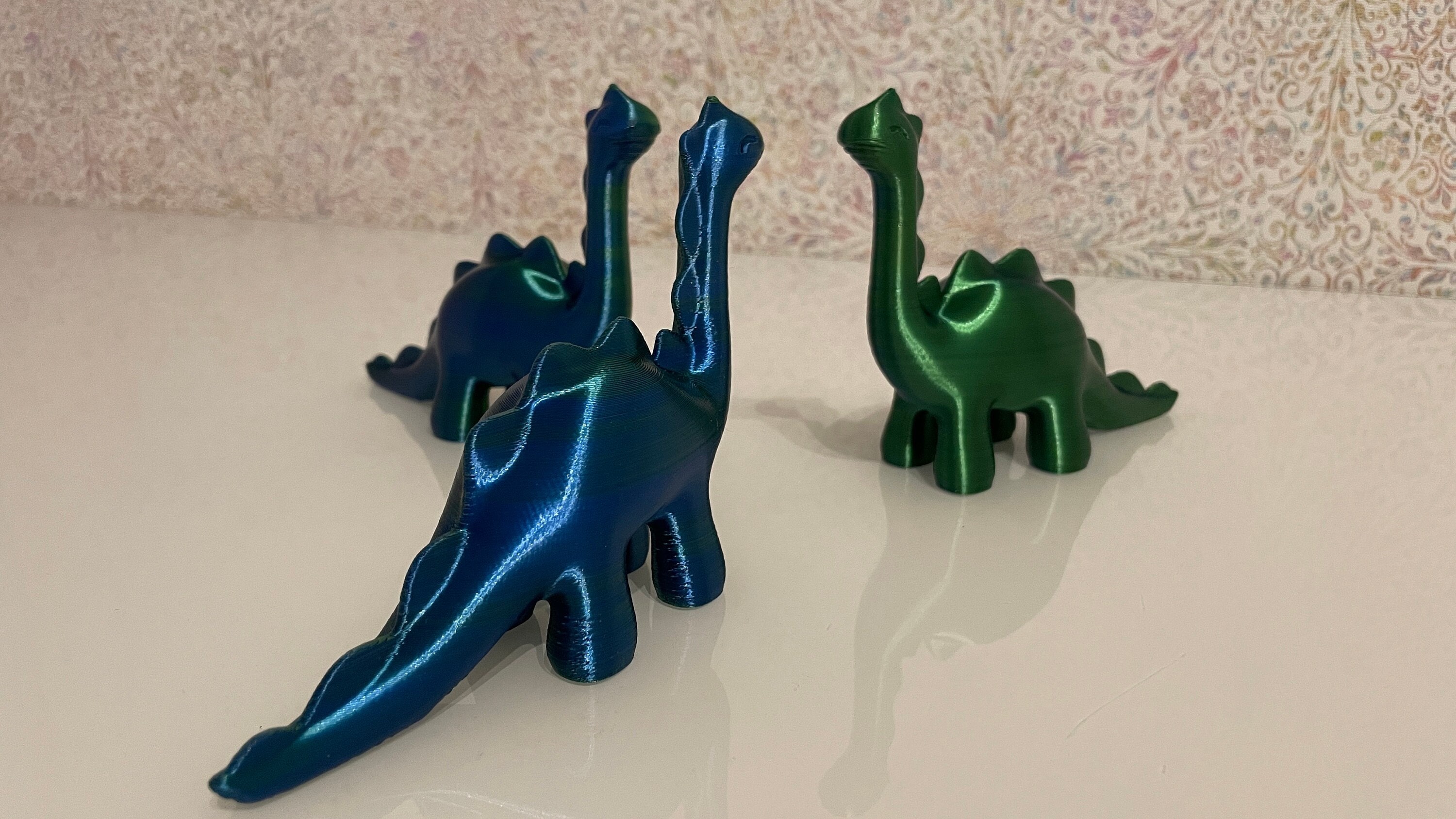 3D print dinosaur, long neck sauropod - decoration