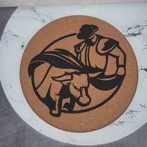 sottopentola in sughero personalizzato corrida