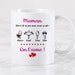 Cupdarling® Mug Maman avec 1-3 Enfants Personnalisé - Merci Maman, De Ne Pas M'Avoir Avalé Tasse - Cadeau Humour - Fete Des Meres - 330 mL Céramique
