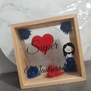 Super teacher end-of-year frame, personalized end-of-year gift