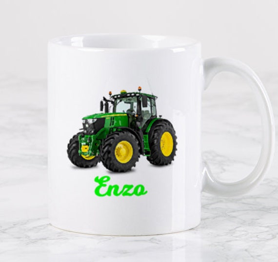 Mug Tracteur Enfant Personnalisé , Mug Enfant, Engin, Agricole