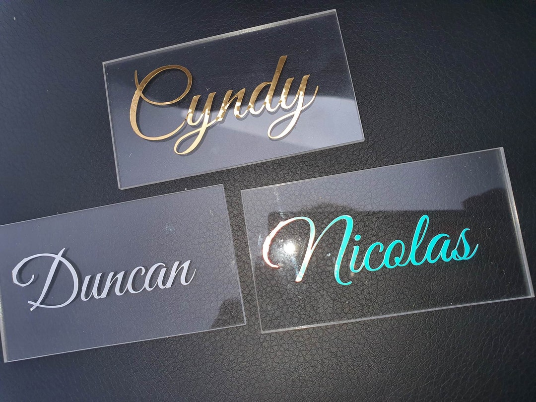 Plexiglass Place Marker. Plexiglass Place Marker for Wedding / Etsy