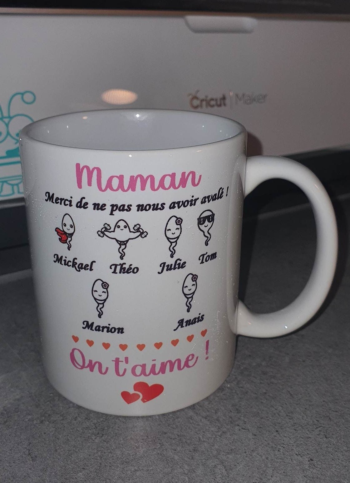 Tasse De Toilettage, Merci Que Du Meine Mama Bist Bien Que Du Ne Soit Pas Nécessaire Pour être Idée Cadeau De La Belle-mère, Tasse à Café Avec Inscription « Belle-mère » (blanc/noir