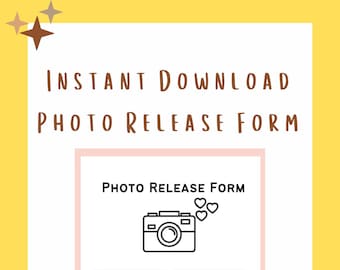 DAYCARE PHOTO RELEASE / Childcare Center Social Media Printable Form / Perfect for Daycare Providers, Preschools, & In Home Daycares