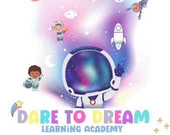 Kindertagesstätte Logo, Vorschullogo, Kinderbetreuung Logo, vorgefertigtes Logo, Weltraum Logo, Diverse Kinder, Kinderlogo, Kinderlogo, Kindertagesstätte Formen, Kinderbetreuung