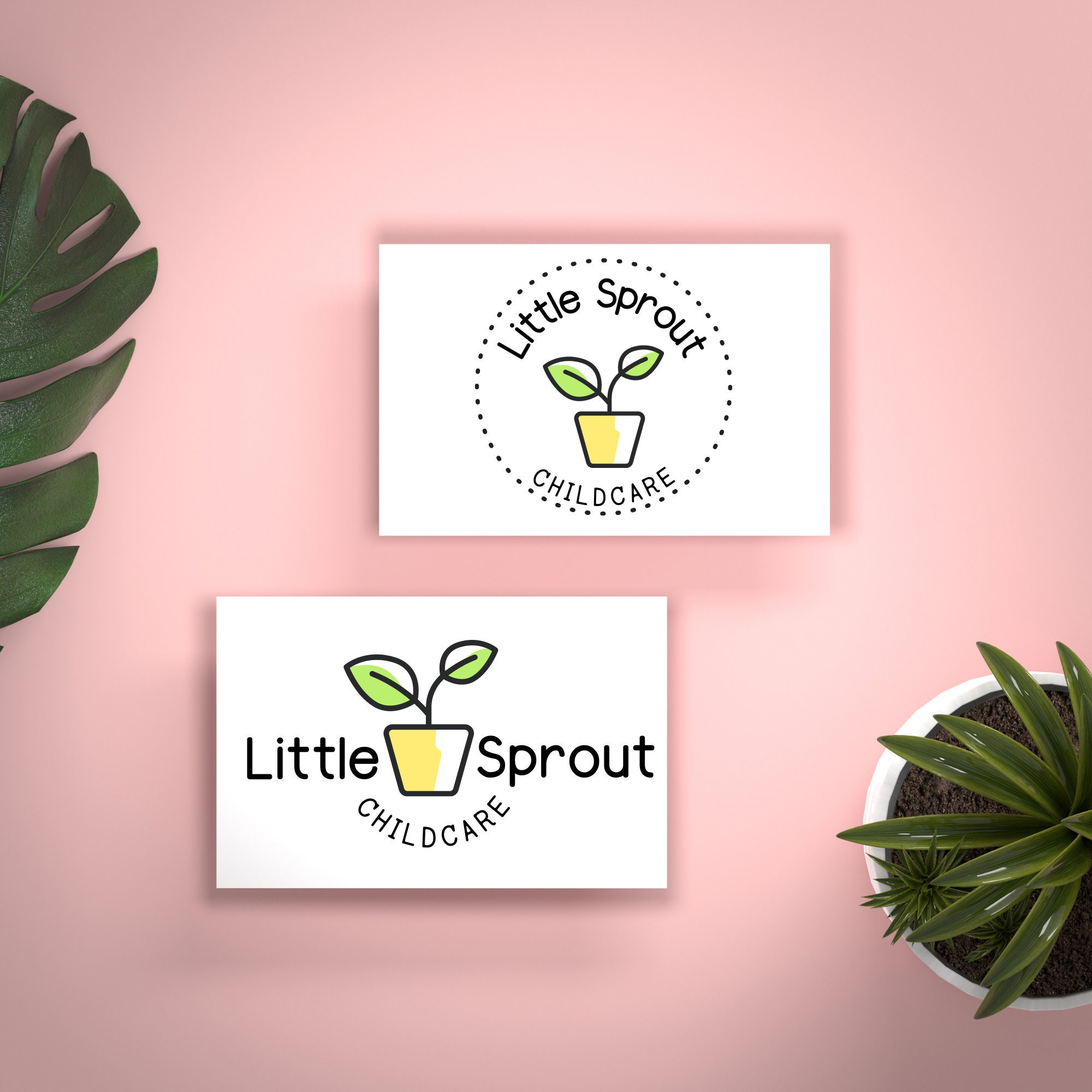 Kid's Logo Daycare Logo Childcare Logo Cute Daycare Etsy