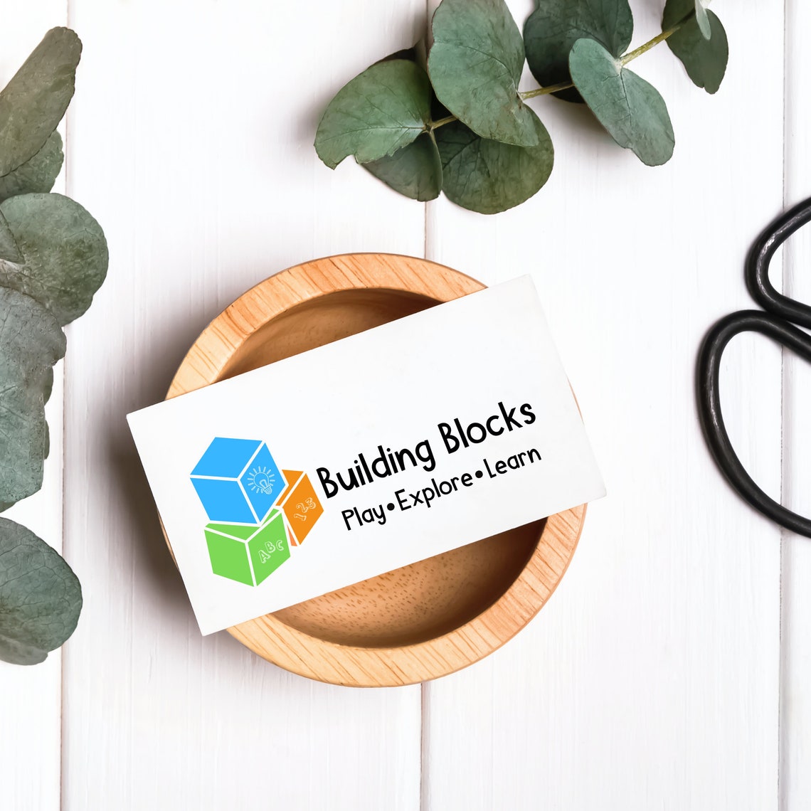 Building Blocks Daycare Logo Blocks Logo Childcare Logo Etsy