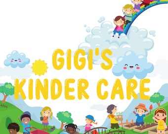 Logo für Kindertagesstätte, Logo für Kinderbetreuung, Logo für Kinder im Freien, Vorschullogo, Logo für Tagescamp, Logo für Campingkinder, Logo für verschiedene Kinder
