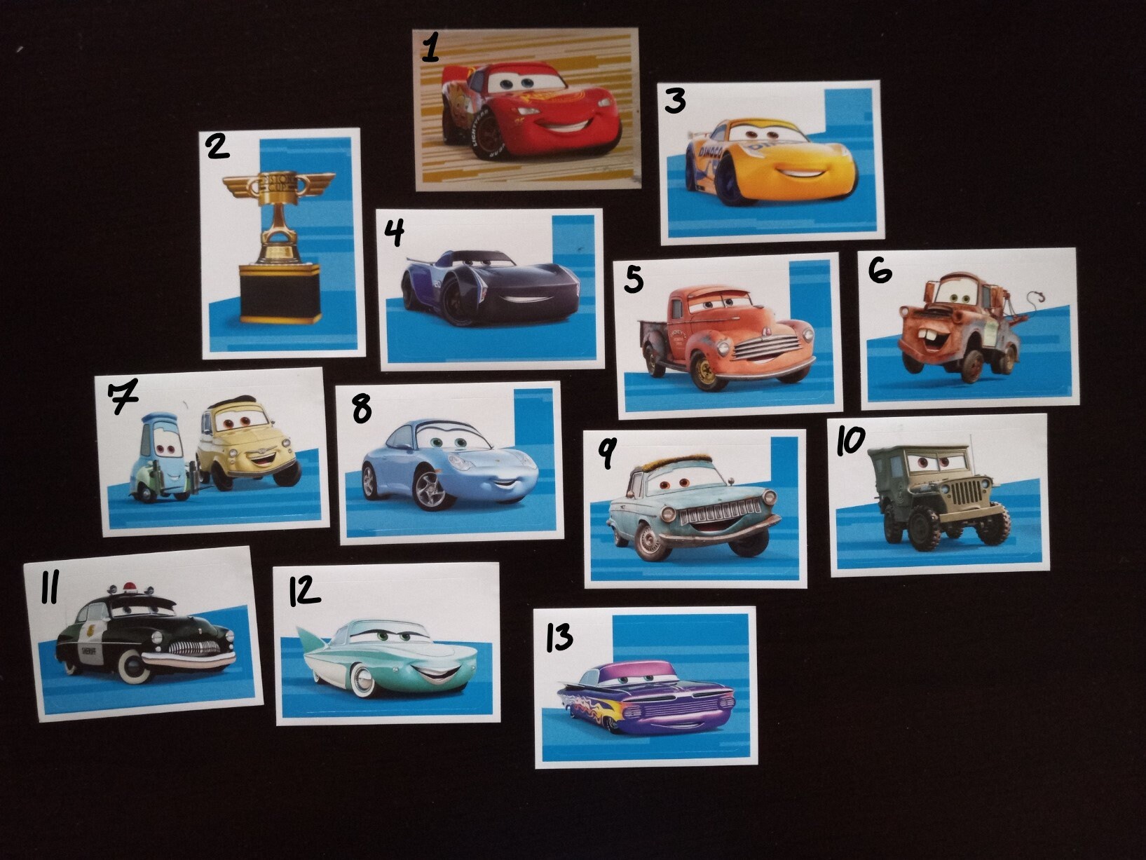 Disneypixar Cars Stickers Etsy
