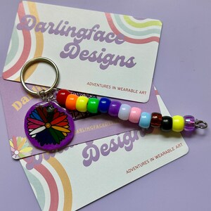 shrink plastic charm keychain with bead chain