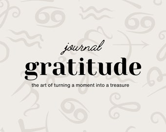 Digital Gratitude Journal, Printable Gratitude Journal, 5 Minute Journal, Digital Download Gratitude Printable