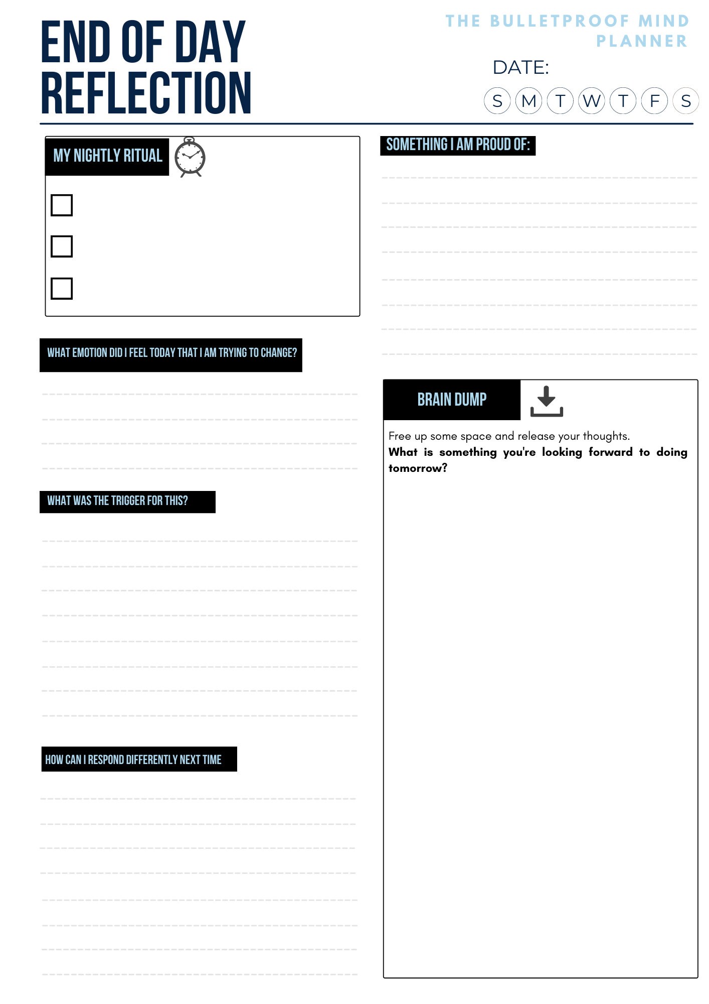 Reset Your Mindset Digital Workbook, Planner and Undated Journal for ...